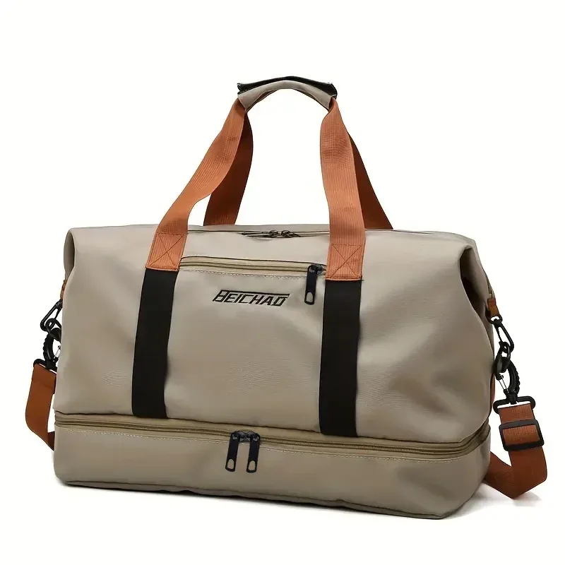 le sac à dos de couleur neutre est spécialement conçu pour les hommes et les femmes et convient comme sac de voyage pour les déplacements et l'hébergement.