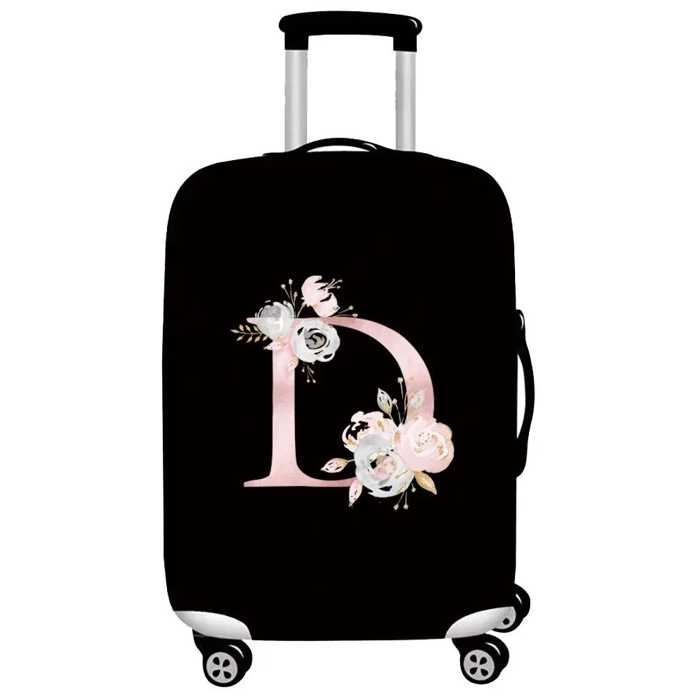 optics-juste de protection élastique pour bagages, housses de valise trempées, housse de chariot, accessoires de voyage, série pink flower, 18 "-32"