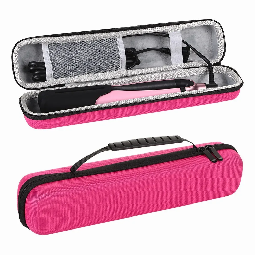 sac de rangement pour fer à friser et lisseur de voyage, coque rigide en eva, anti-pression et anti-chute, boîte de rangement portable