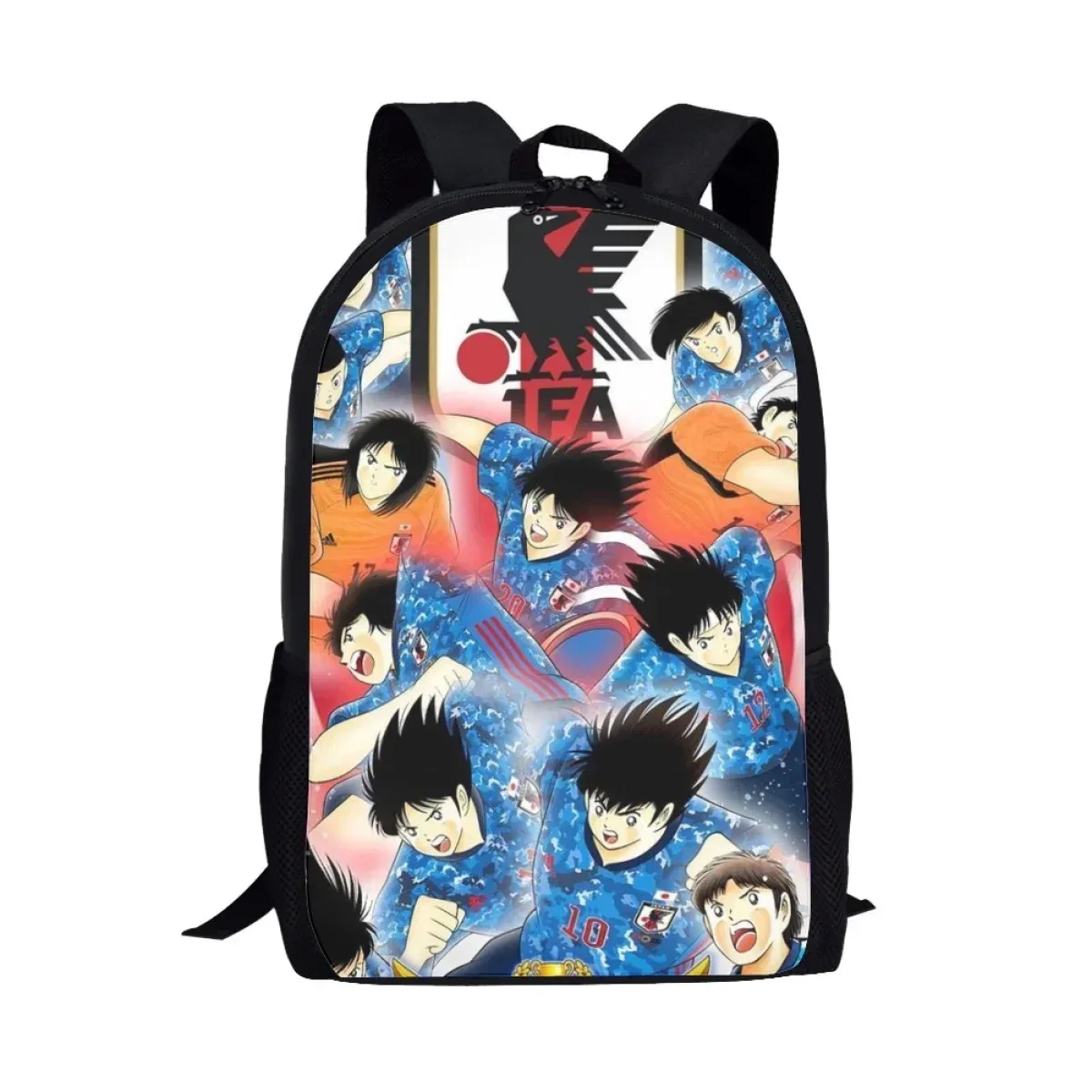 sac à dos pour enfants, sac à livres pour élèves du primaire, sacs à bandoulière décontractés, grande capacité, sac d'école japonais captain tsubasa