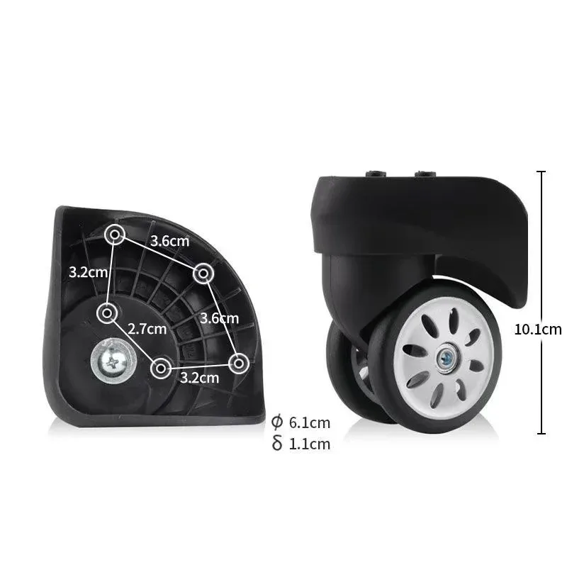 roue de remplacement pour samsonite v56, accessoires universels pour valise, réparation de roues de valise de voyage