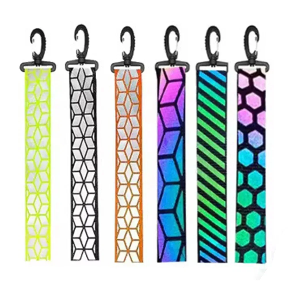 porte-clés réfléchissant avec pendentif, pour sac à dos, sécurité, léger, lumineux, pour camping en plein air, course nocturne, cyclisme, 1 pièce