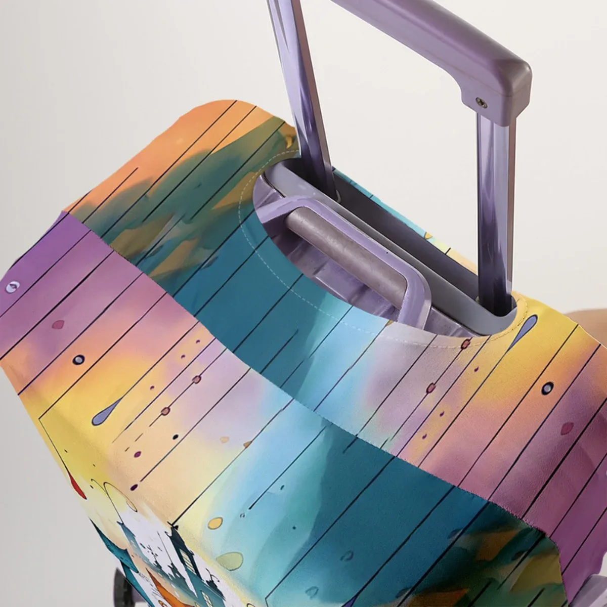 housse de protection pour bagages avec imprimé de dessin animé