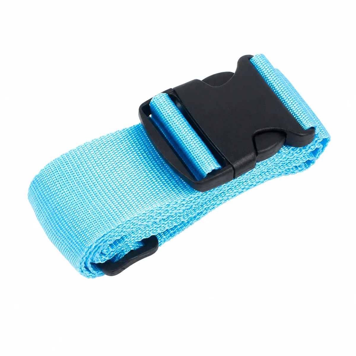 1 sangle de bagage droite en polyester de 200 cm pour valise, ceinture de voyage à boucles réglables, attache de sac durable