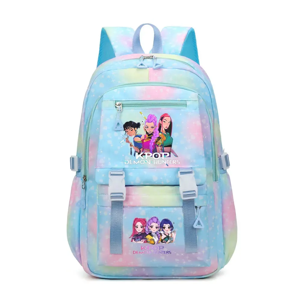 sac à dos kpop demon hunters en toile pikachu pour garçons, filles, adolescents, sac d'école, sac à dos pour hommes et femmes, sacs de voyage mochilas
