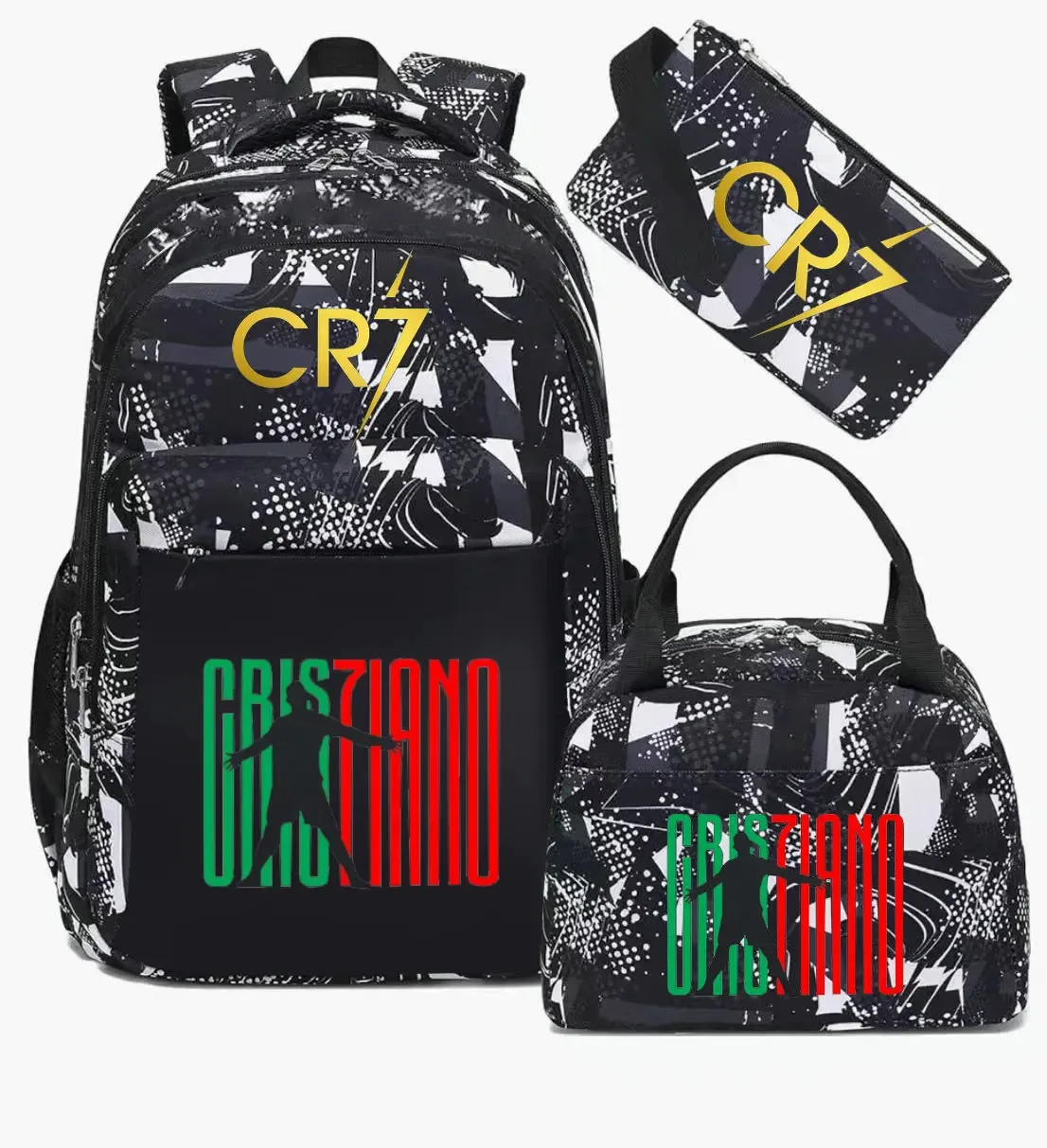cr7 sacs à dos capacité légère sacs d'école pour ordinateur portable pour adolescents femmes hommes déplacements voyage mochilas