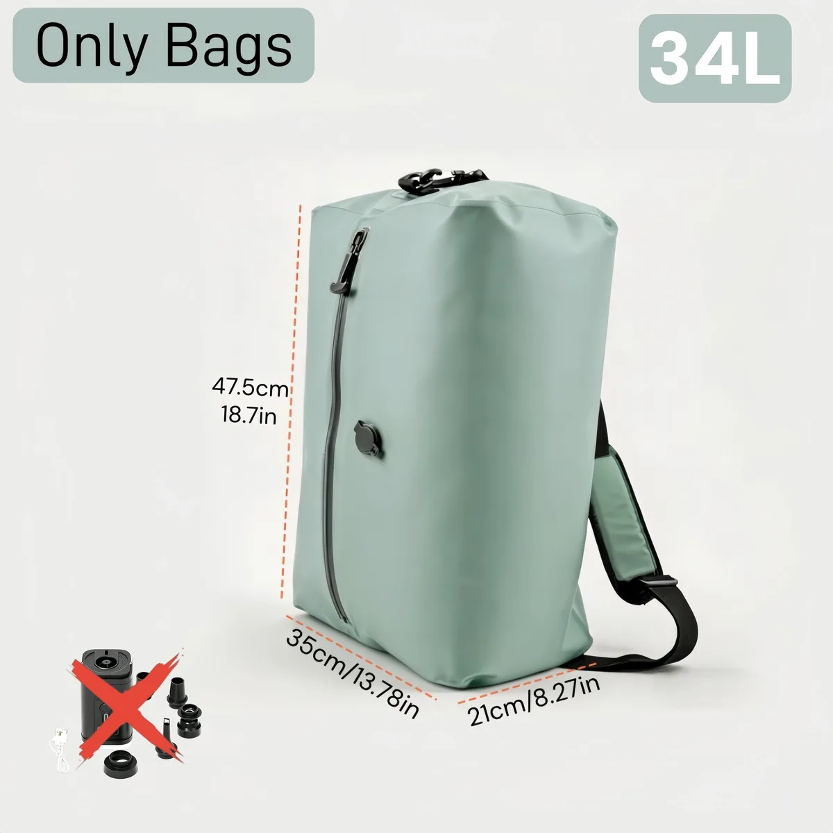 sacs de compression à vide diagonal 34l avec pompe électrique usb, sacs organisateurs pour vêtements et penderie, réutilisables, anti-poussière et résistants, économie d'espace de 60%, idéal pour voyage et armoire