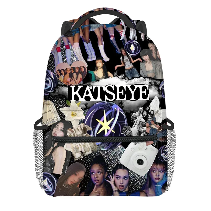 sac à dos de luxe kpop katseye pour étudiants, nouveauté populaire, sac à dos pour ordinateur portable, impression 3d, oxford, imperméable, pour garçons/filles, sacs à dos de voyage