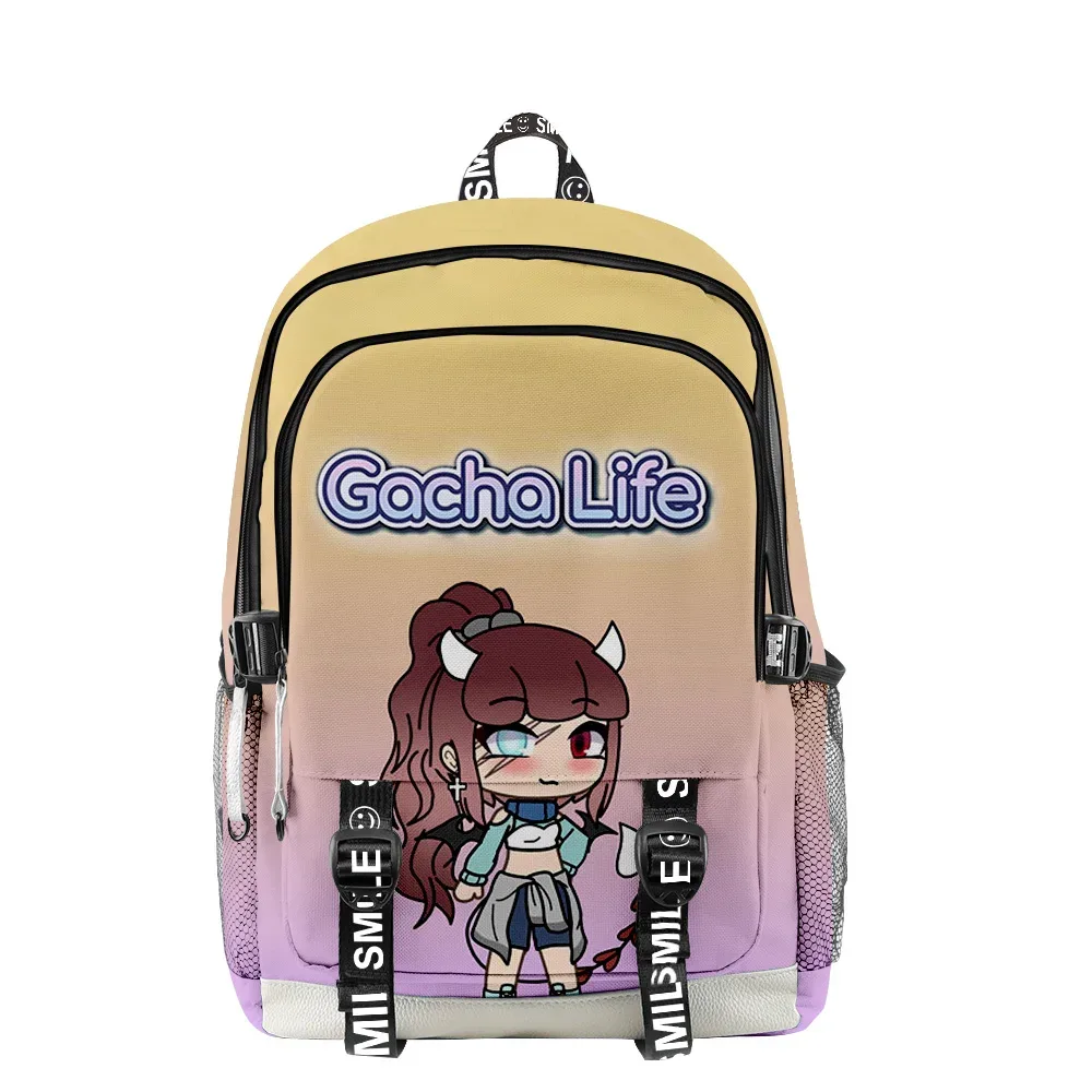 sacs d'école hip hop pour hommes et femmes, sacs de voyage amusants, impression 3d, oxford, étanche, sacs à dos multifonctions pour ordinateur portable, gacha life