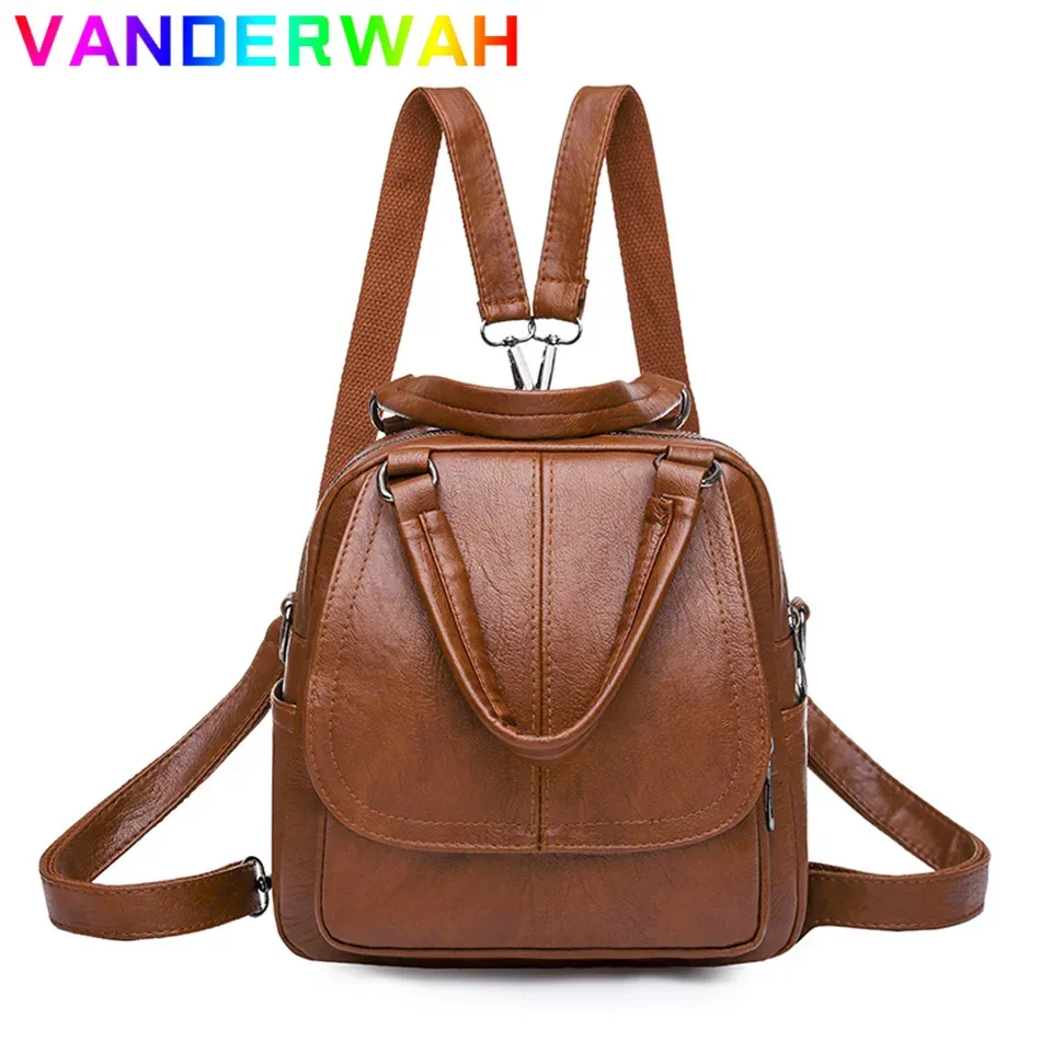 Petit sac à dos rétro pour femme, multifonctionnel, grande capacité, initié, sac à bandoulière, sac à dos de voyage féminin, mini sac à main