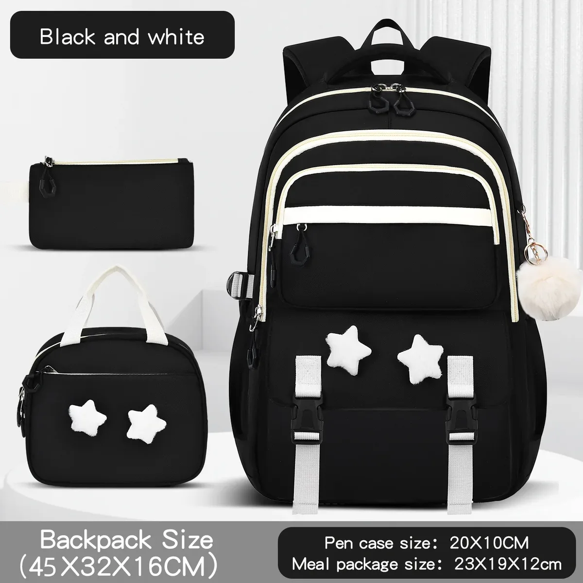 ensemble de sacs d'école pour enfants, grand sac à dos kawaii pour filles, sac à dos d'école primaire, sac à livres pour enfants, sac à dos de voyage étanche pour ordinateur portable