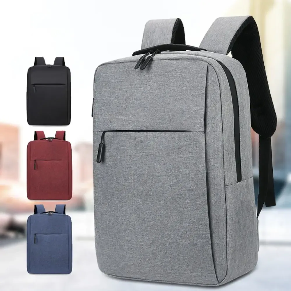 sac à dos polyvalent en tissu oxford, 15.6 pouces, lavable, pour étudiants, noir, gris, bleu, rouge, sac d'ordinateur unisexe