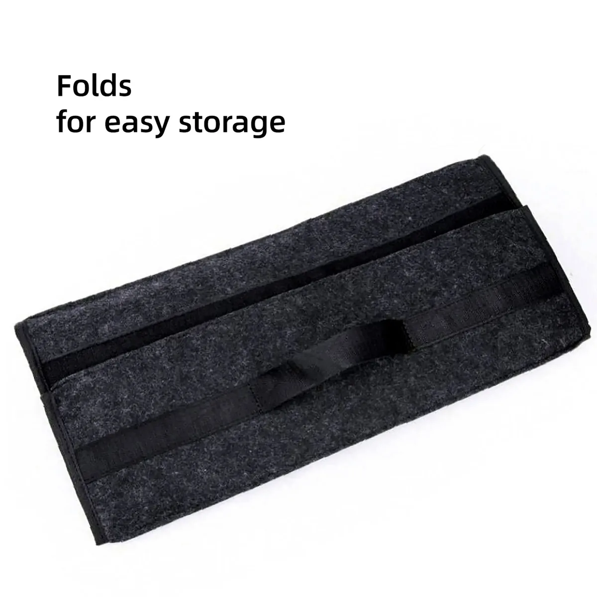 organisateur de coffre de voiture en feutre pliable, boîte de rangement améliorée en feutre multi-usage pour outils, courses et entretien, 2 tailles