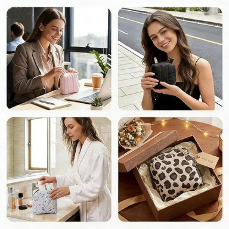 trousse de maquillage portable imperméable, sac cosmétique de voyage, grande trousse de toilette, pochette, essentiels de voyage pour femmes