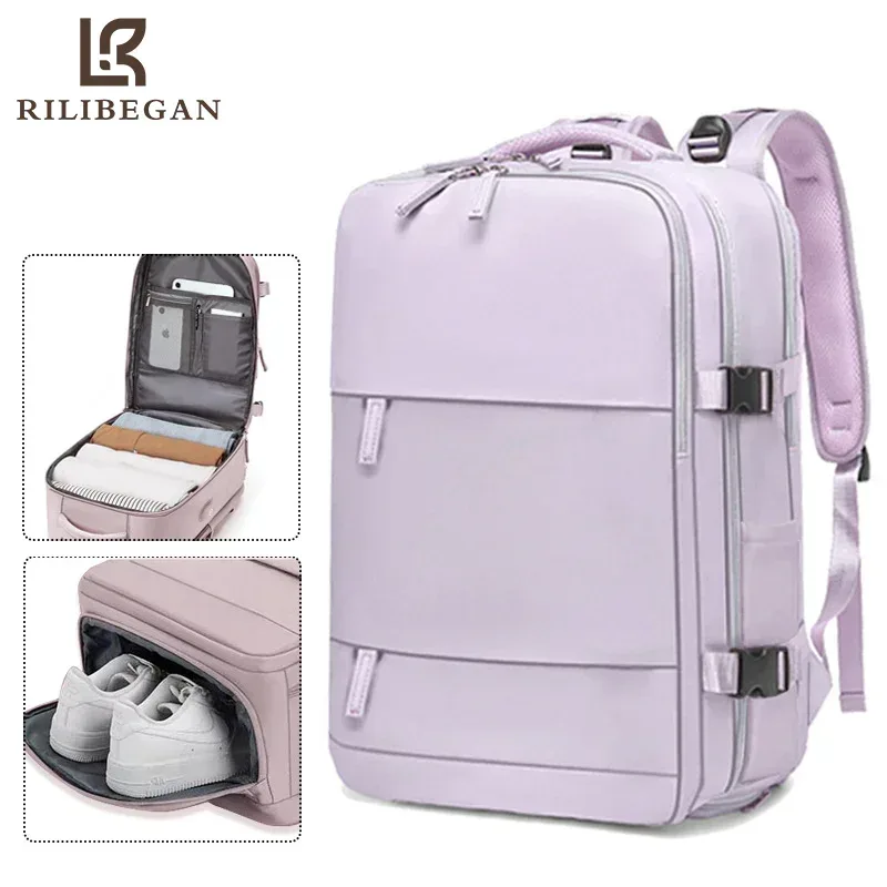 sac à dos pour ordinateur portable avec chargement usb, sac à dos pour femme en nylon de haute qualité, sac à dos d'affaires pour femme, sac à dos de voyage en plein air pour femme