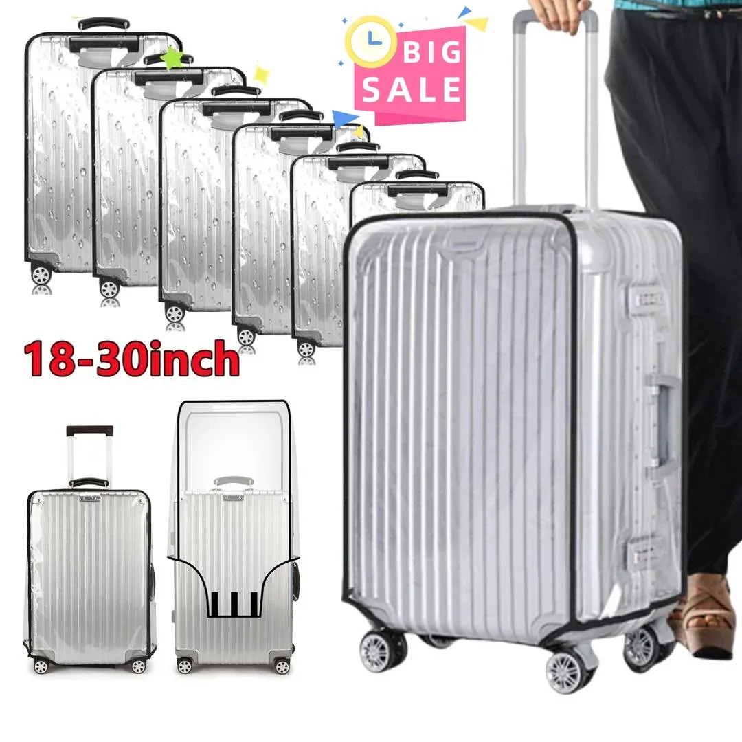 Housse de protection étanche pour bagages de 18 à 30 pouces, housse de protection pour bagages de voyage en PVC, accessoire de voyage