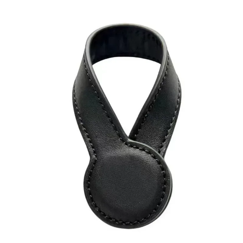 clip magnétique multifonctionnel en cuir pu, clip organisateur rond magnétique puissant, breloques pour sac de voyage, accessoires de bagages