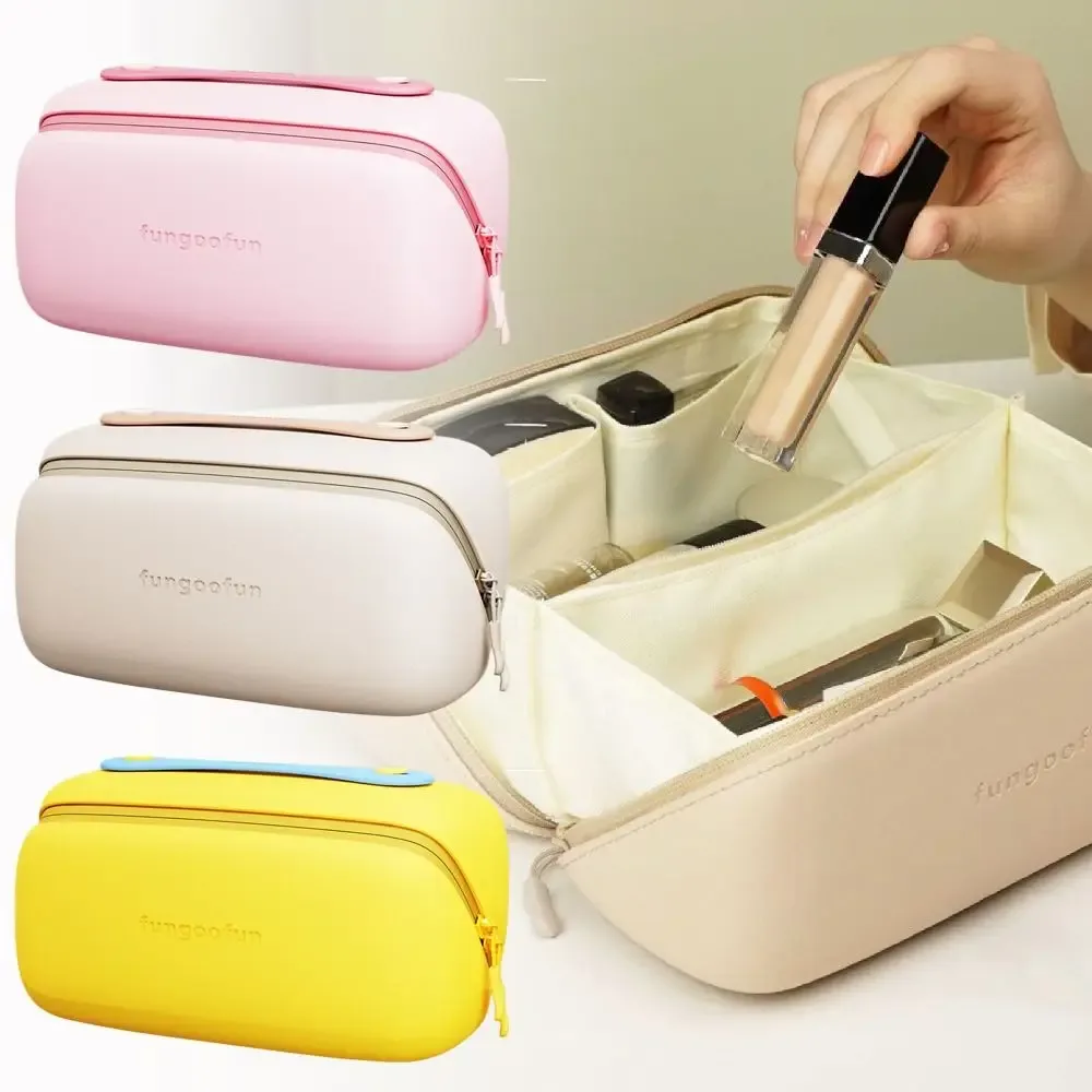sac de toilette portable de grande capacité, imperméable, design luxueux, sac à cosmétiques en eva pour femmes