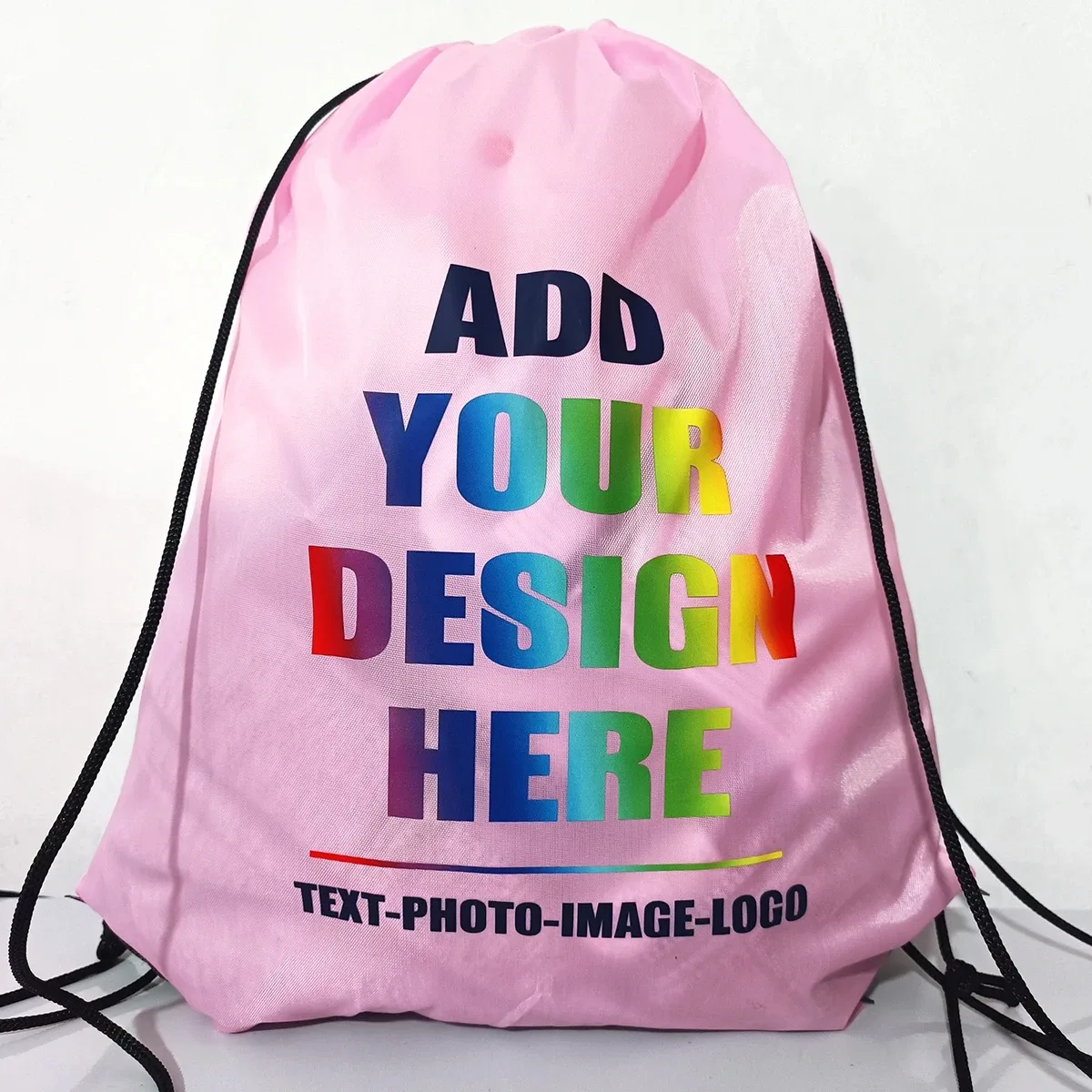 sac à dos personnalisé avec proximité wstring, sac de voyage en plein air, de dehors, d'entraînement, de chaussures de bug astique, impression de logo, cadeau personnalisé, 10 pièces/lot