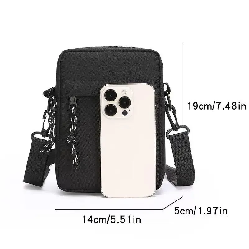 sac bandoulière mini décontracté simple pour homme, petit sac à bandoulière en nylon pour homme, sac messager oxford, sacoche latérale pour téléphone, sac de poitrine pour mari