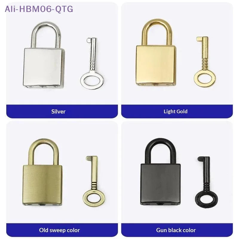 1/4 ensembles de mini cadenas métalliques avec clé pour bagages, boîtes à bijoux, boîtes de rangement, carnets