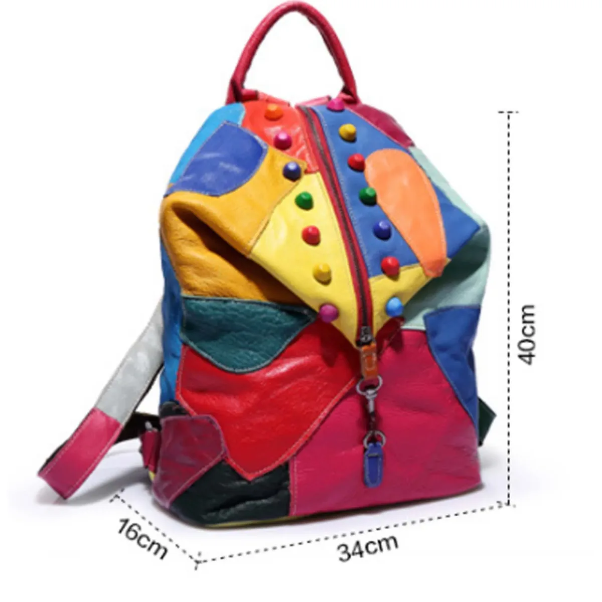 mn stitching-sac à dos risale en cuir, résistant à l'usure, étanche, pour 03/work, voyage, fête