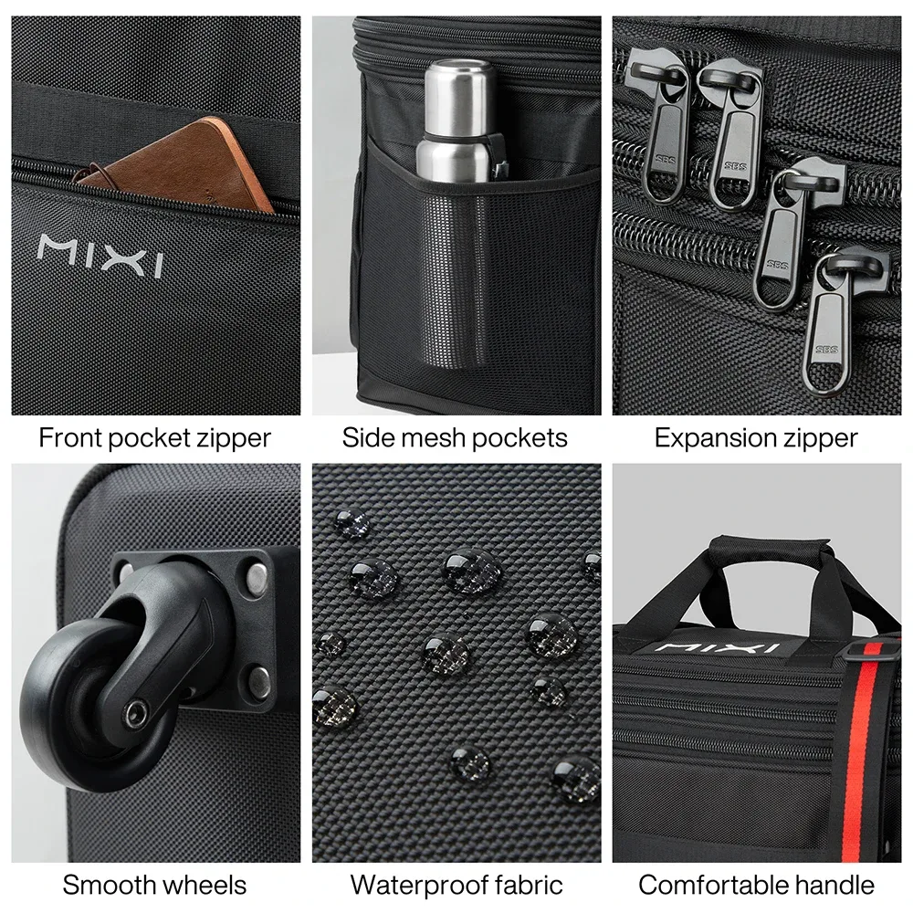 sac de voyage pliable à grande capacité extensible mixi avec roulettes, sac à bagages, sac de sport m3015