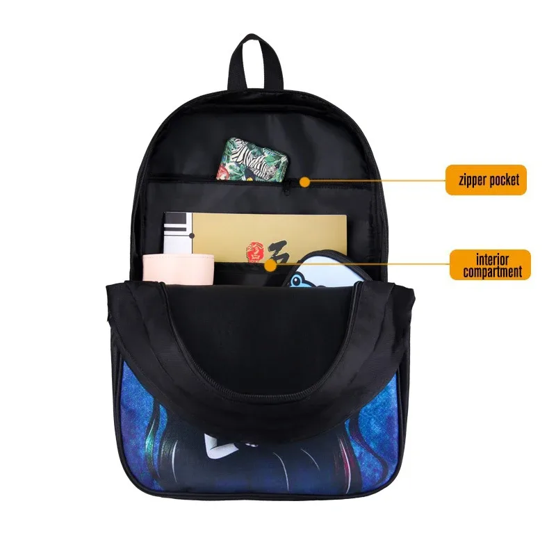 sac à dos cool avec imprimé graphique d'ours de dessin animé pour femmes et hommes, sac à dos hip hop, sacs d'école pour adolescents, sac à dos pour ordinateur portable, sac à livres