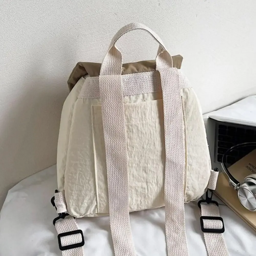 sac à dos en nylon léger pour femmes, style coréen, sac à dos d'école, sac à dos de voyage décontracté, petit sac à dos pour filles
