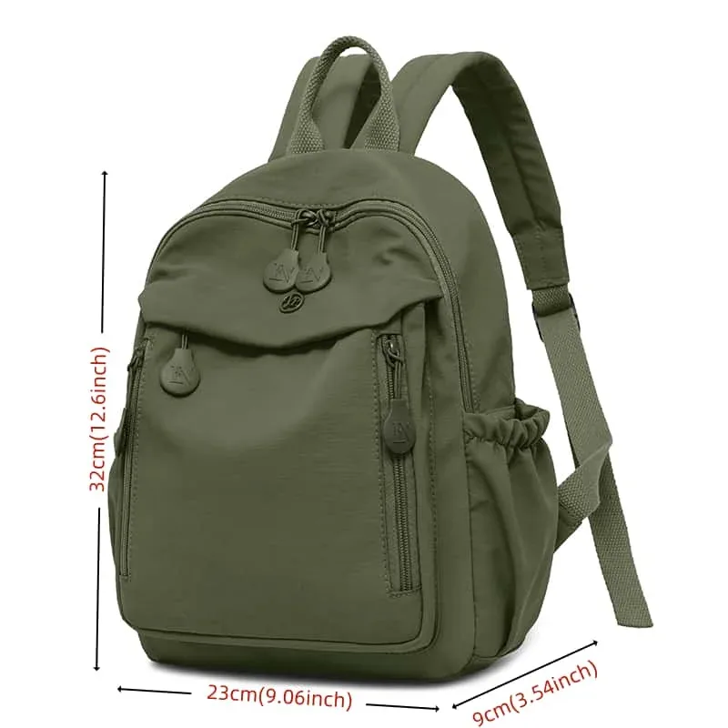 sac à dos décontracté multicolore léger pour femme, sac à bandoulière tendance, sac d'école pour les trajets quotidiens, sac essentiel pour les voyages