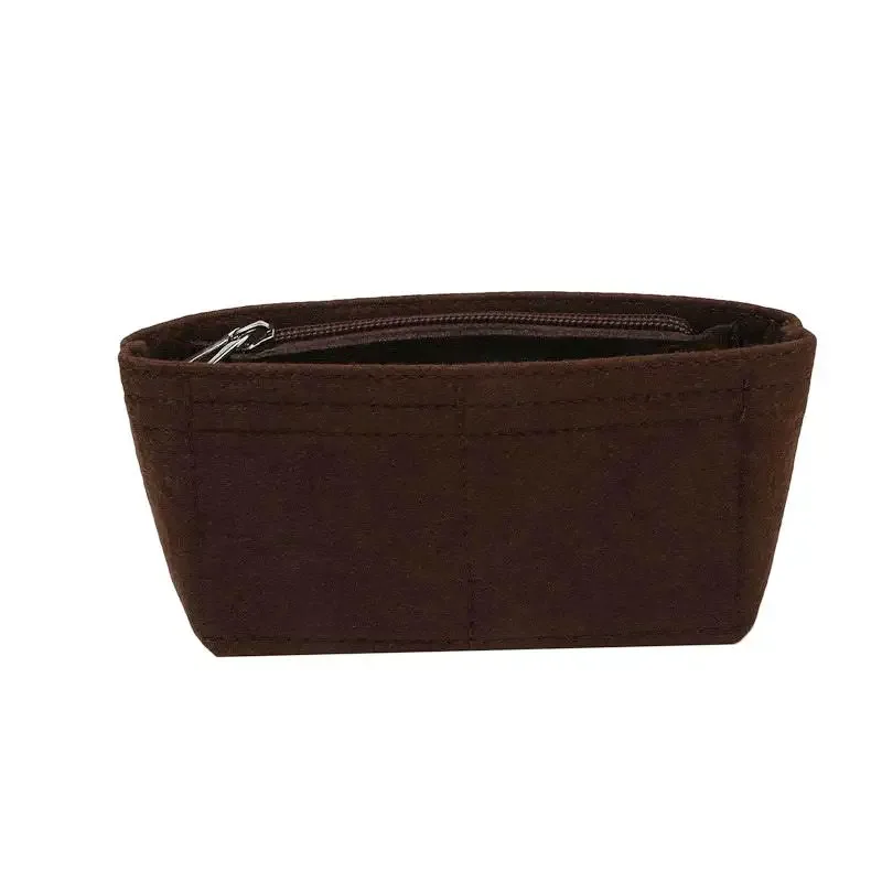 1/2 pièces à la mode feutre insérer sac organisateur maquillage organisateurs doublure parfait pour la marque femmes sacs à main sacs à cosmétiques sac accessoires