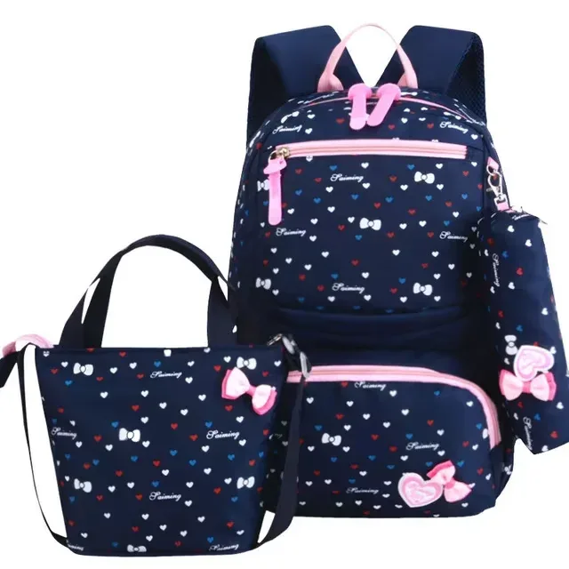 bunnyfly ensemble de 3 sacs à dos scolaires pour enfants, sac à dos tendance et adorable pour filles, étudiants, mochila sac