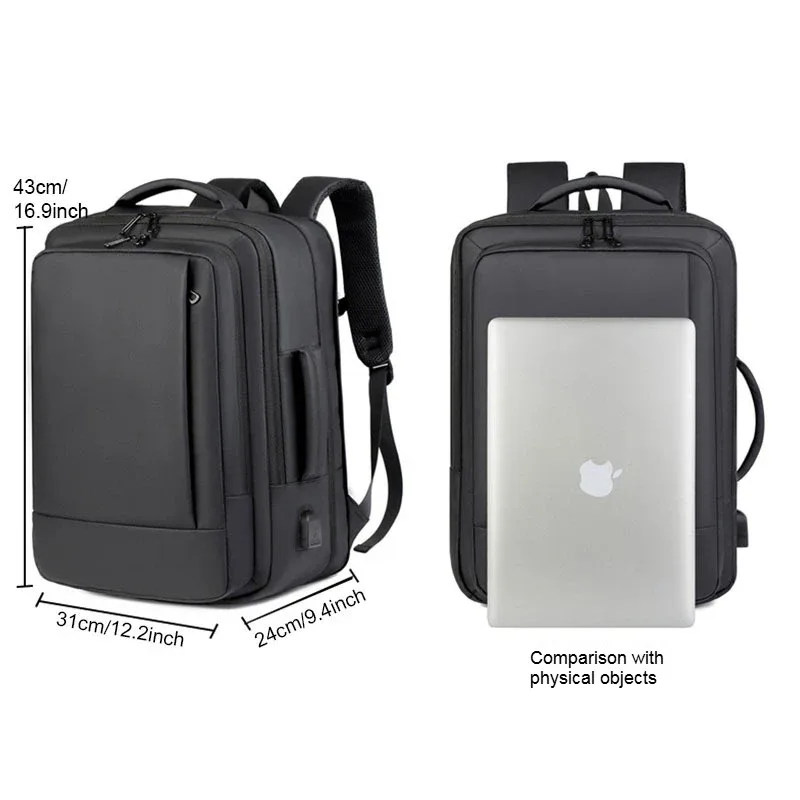 sac à dos metro campus pro – sac extensible pour ordinateur portable d'affaires pour hommes (organisateur de banlieue élégant et résistant à l'eau)