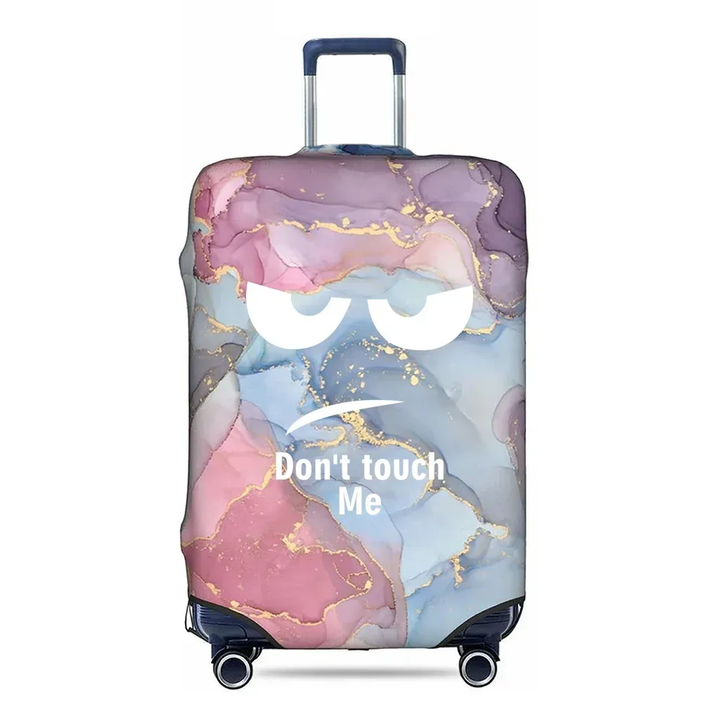 housse de protection pour bagages imprimé don't touch me, pour valise de 18 à 32 pouces, housse en tissu extensible, housse de chariot, accessoires de voyage