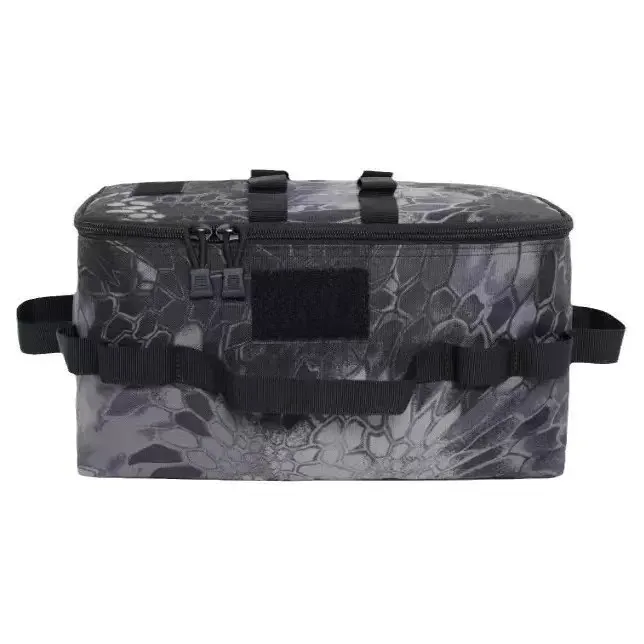sac de rangement de camping extérieur grande capacité - sac à outils pour piquets de sol avec kit d'ustensiles de cuisine de pique-nique et organisateur de cartouches de gaz