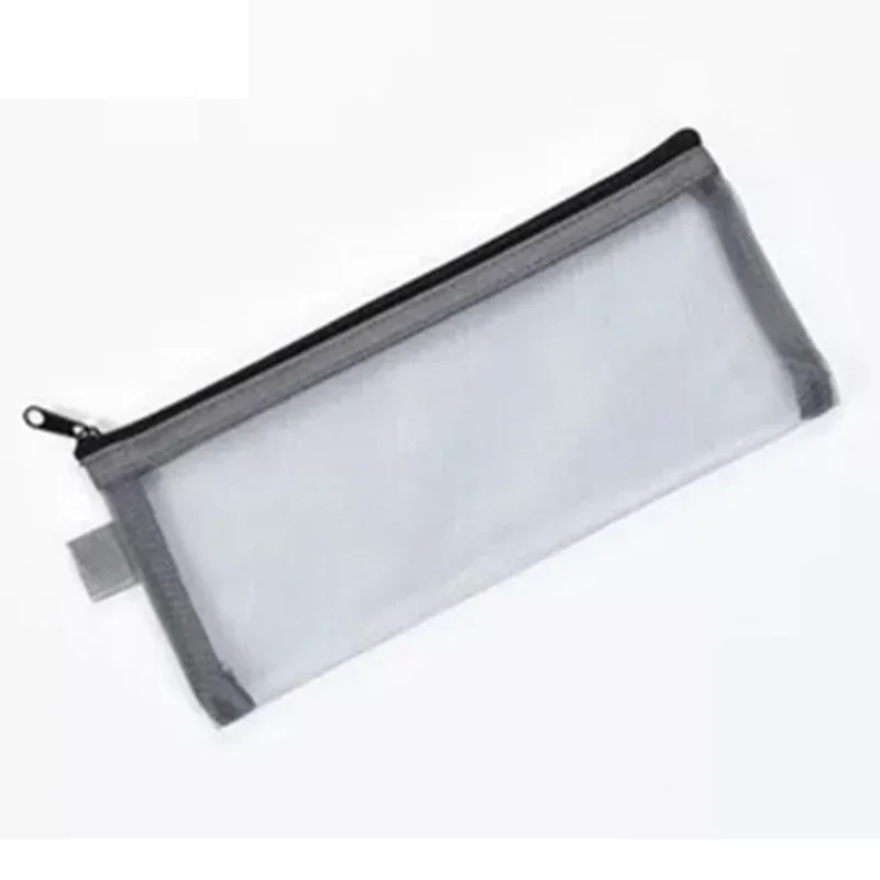 trousse de toilette décontractée avec fermeture éclair pour femme, trousse de maquillage en maille transparente, trousse à cosmétiques de voyage, trousse de maquillage noire, poudres de stockage d'évaluation