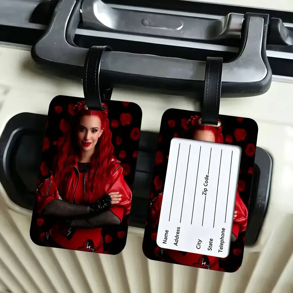 étiquette d'identification de bagage en pvc classique kylie cantrall, porte-carte anti-perte, étiquette nominative pour valise de voyage