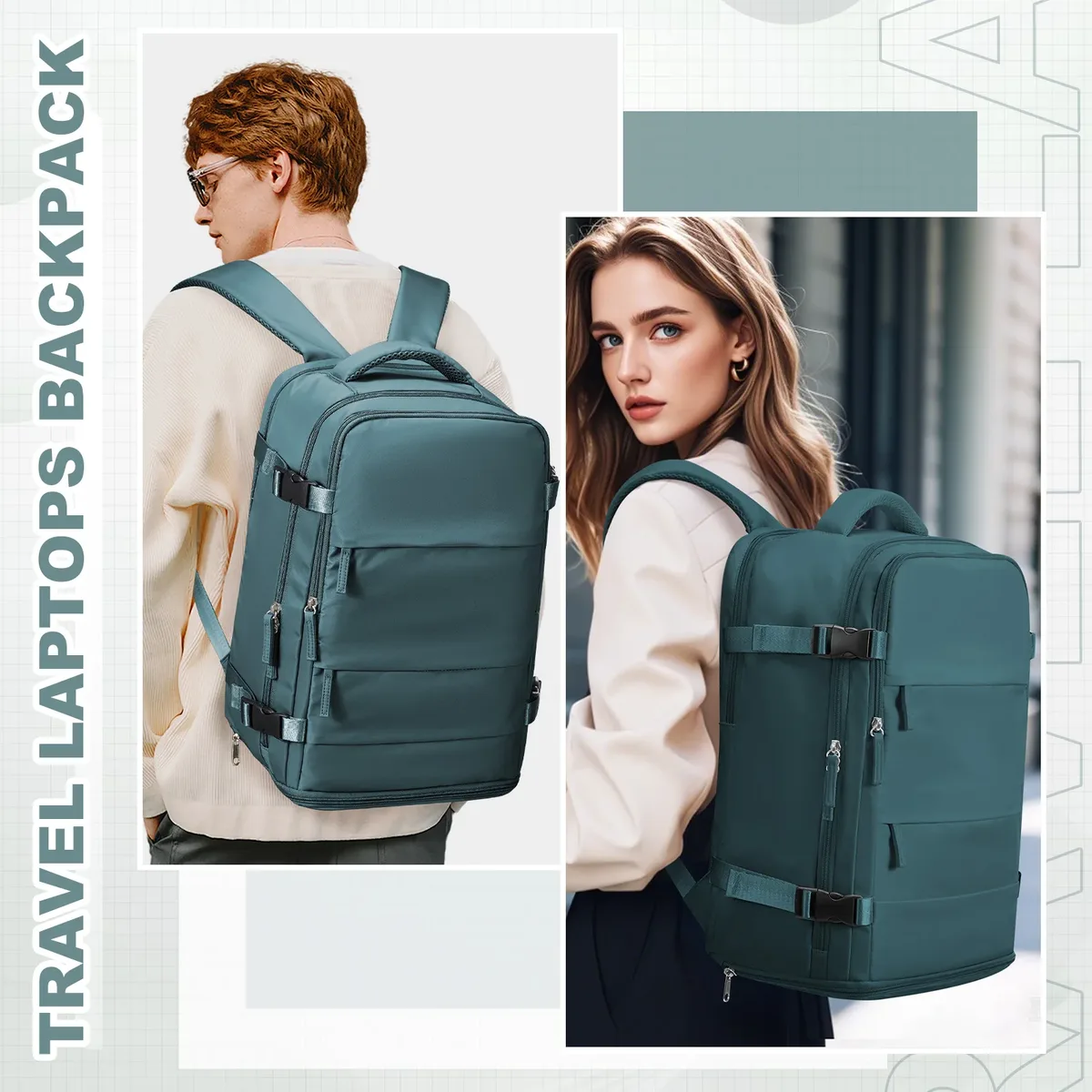 sac à dos ryanair, bagage à main approuvé par les compagnies aériennes, sac à dos de voyage pour femmes et hommes, sac à dos pour ordinateur portable de 14 pouces