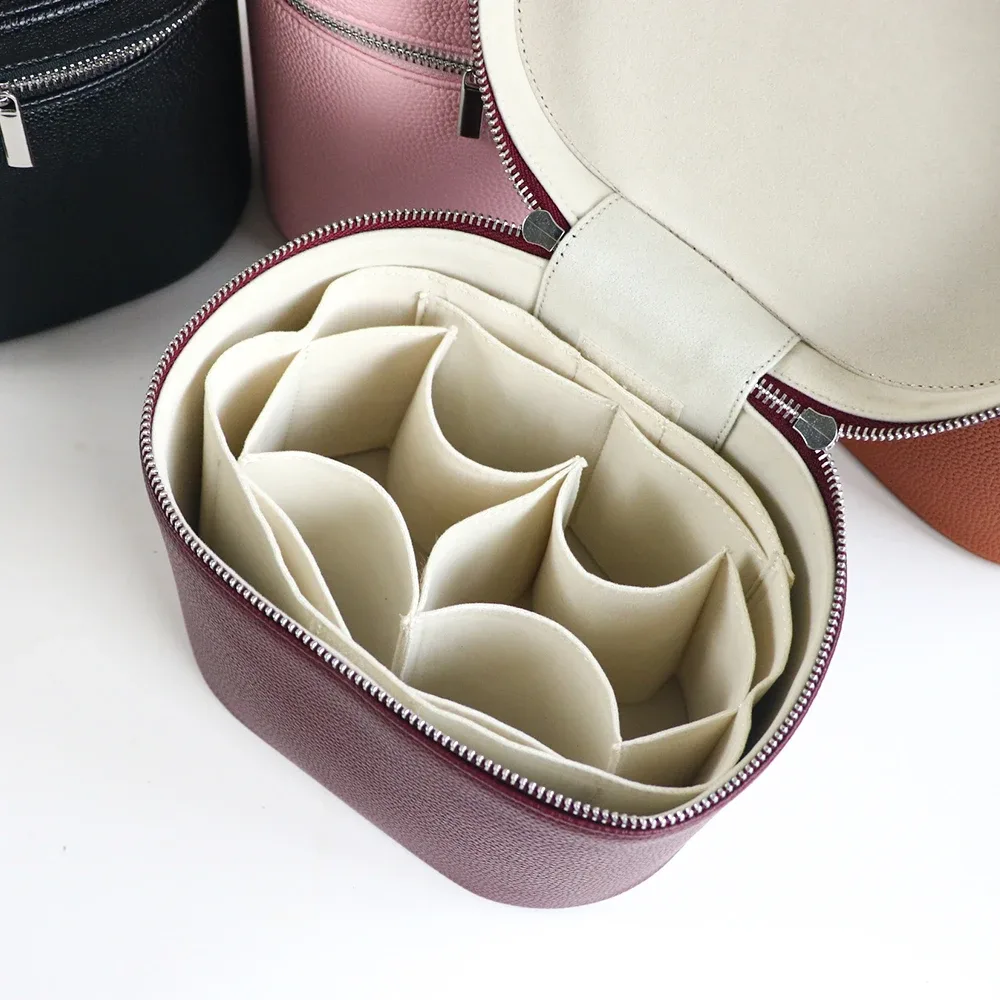 noms et lettres personnalisables, trousse de toilette portable de voyage, boîte à cosmétiques en cuir pu de grande capacité avec boîte de rangement interne