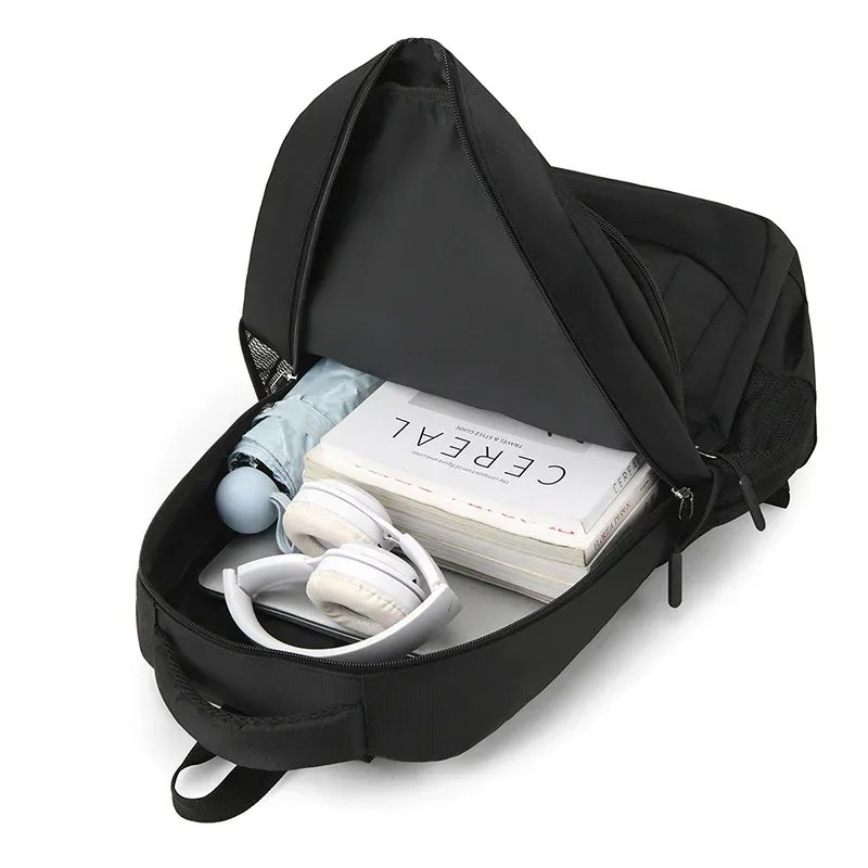 sac à dos léger et décontracté pour hommes, sac d'ordinateur d'affaires, tendance, lycée, étudiant, grand