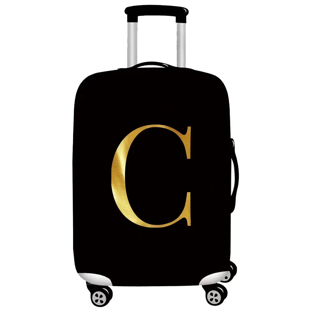 housse de protection pour bagages, épaisse et élastique, housse de protection contre la poussière, anti-rayures, housse de protection pour valise, série de lettres