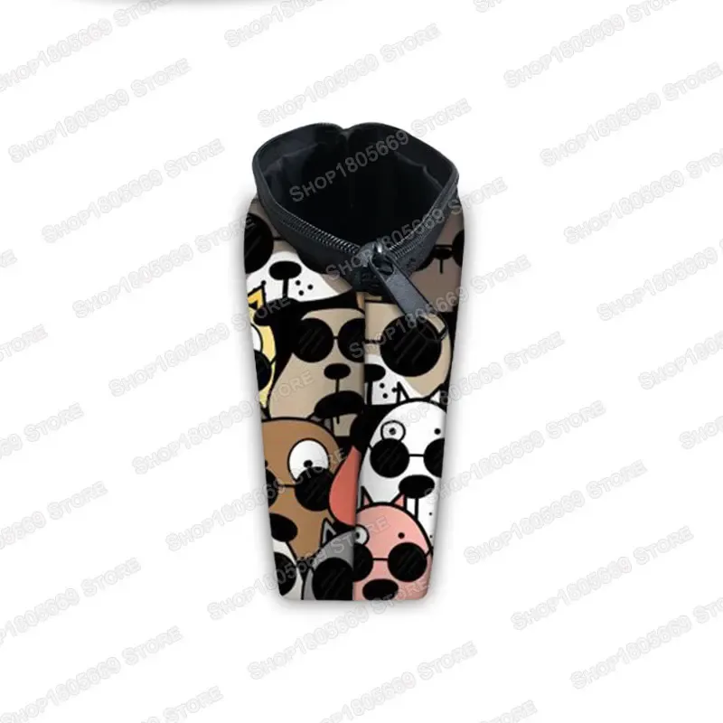 kawaii dessin animé chat chien trousse à cosmétiques mignon chaton chiot sacs de maquillage femmes sacs de toilette pochette rouge à lèvres pochette fille sac à cosmétiques