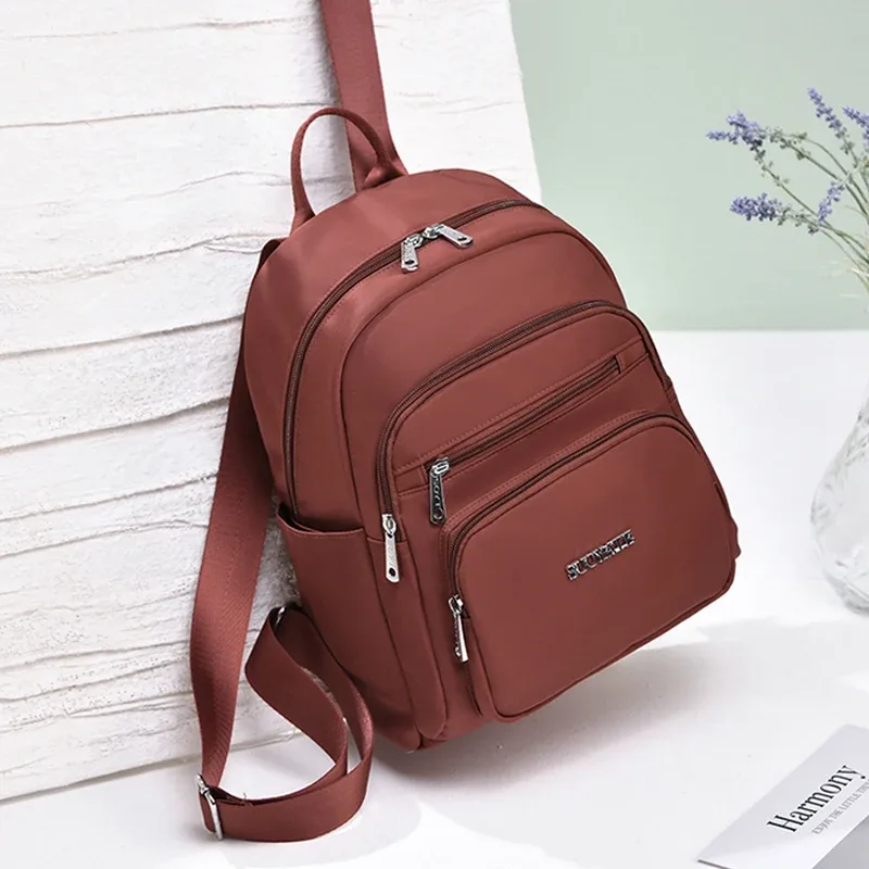sac à dos multi-poches pour femmes, décontracté et tendance, grande capacité, sac à dos de voyage pour filles, sac à dos de haute qualité en tissu, sac à dos de jour
