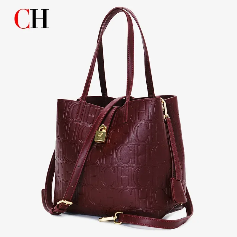 sac à main ch de haute qualité, imprimé lettres, grande capacité, couleur unie, aspect haut de gamme, polyvalent, sac à bandoulière pour femme