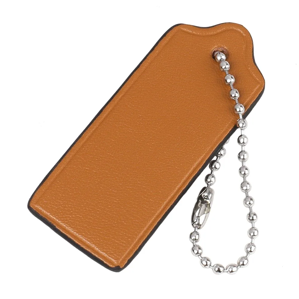 2 étiquettes de bagage en cuir de vachette, accessoires de voyage pour valises, breloques en cuir pour sacs, chaînes porte-clés pendentifs pour sacs à main et sacs à bandoulière