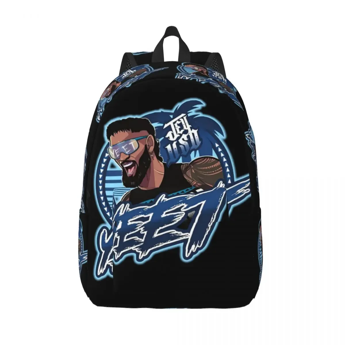 jey uso yeet – sac à dos en toile classique pour hommes et femmes, sac à livres personnalisé pour étudiants, convient aux sacs pour ordinateur portable de 15 pouces, nouvelle collection