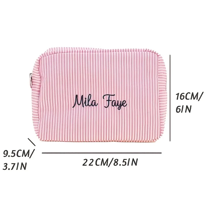 pochette à maquillage personnalisée, cadeau de mariage, cadeau personnalisé pour demoiselle d'honneur, cadeau de mariage, trousse de toilette de voyage, trousse à maquillage