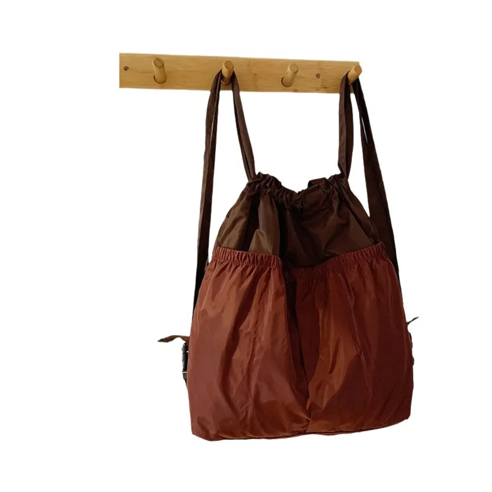 sac à dos pliable de grande capacité, sac de voyage réutilisable et étanche avec cordon de serrage, poignée confortable, sac à bandoulière écologique pour le shopping