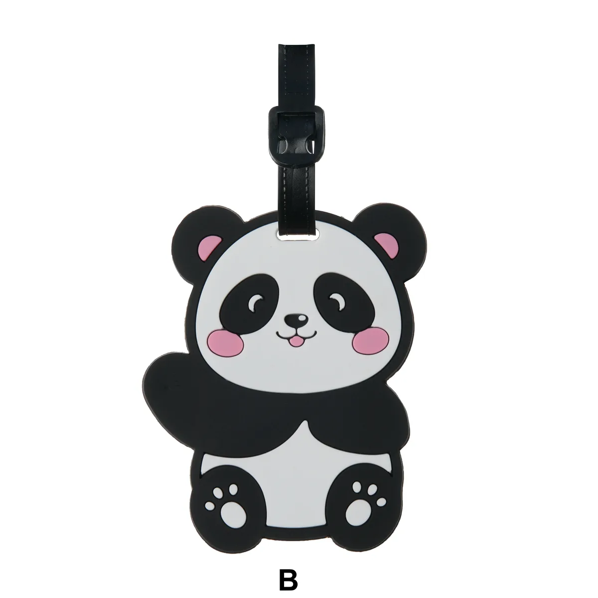 étiquette de bagage en caoutchouc souple à motif de dessin animé avec design tridimensionnel, un accessoire de voyage essentiel pour les voyages, les déplacements professionnels et les étudiants