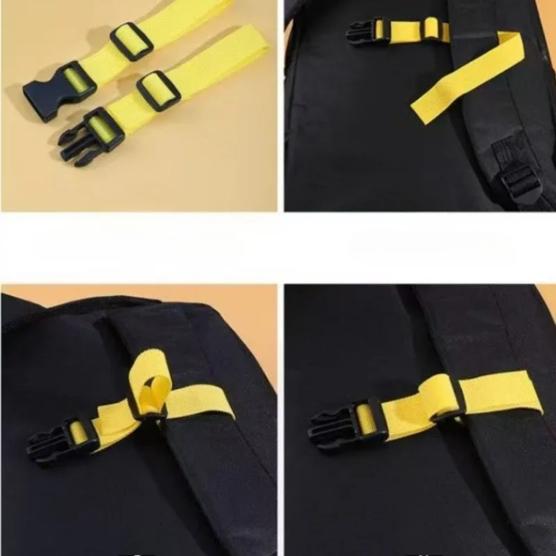 sangle de sac à dos en nylon réglable et durable – ajustement confortable pour le camping, la randonnée et les voyages – accessoire de soutien d'épaule antidérapant